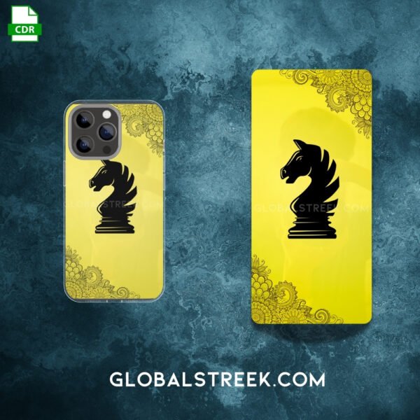 Golden Acrylic Mobile Back Panel Design File