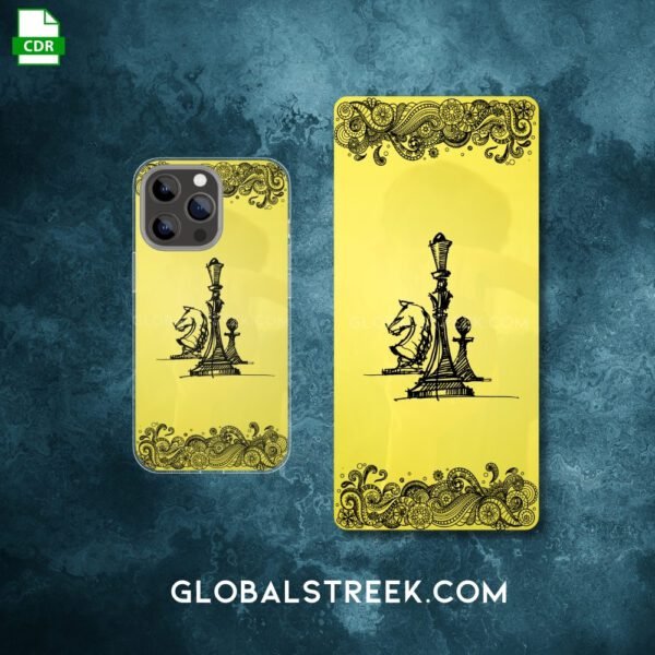 Golden Acrylic Mobile Back Panel Design File