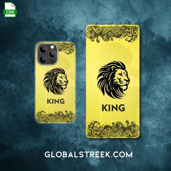 Golden Acrylic Mobile Back Panel Design File