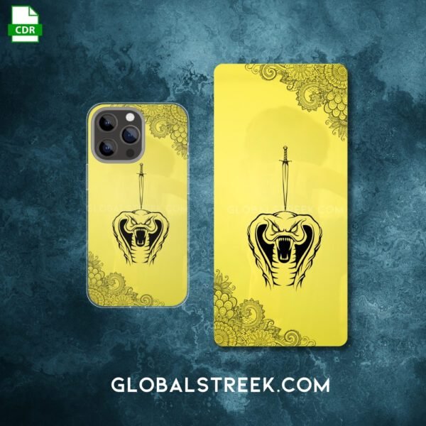 Golden Acrylic Mobile Back Panel Design File