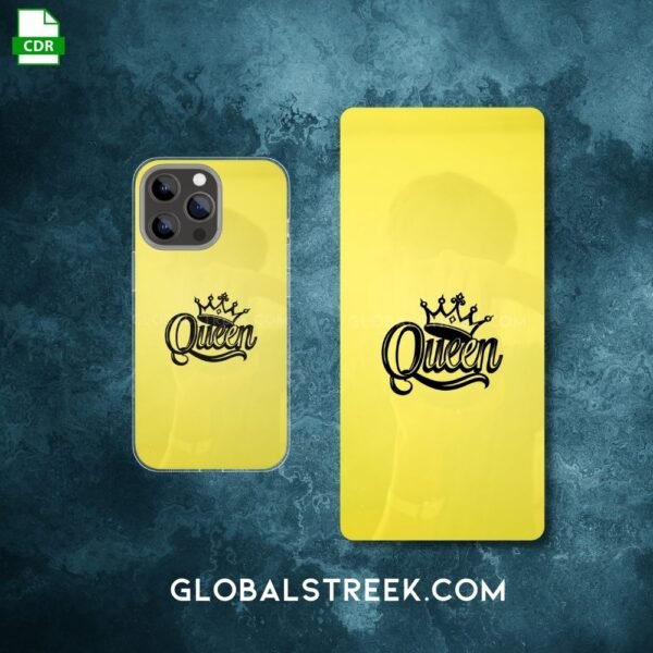 Golden Acrylic Mobile Back Panel Design File