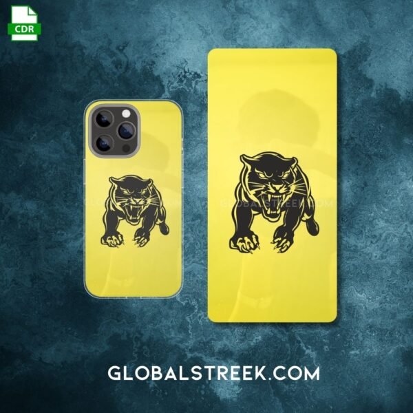Golden Acrylic Mobile Back Panel Design File