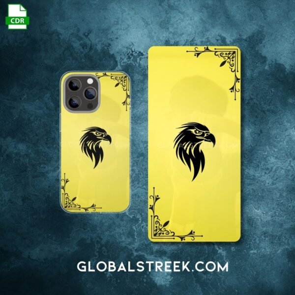 Golden Acrylic Mobile Back Panel Design File