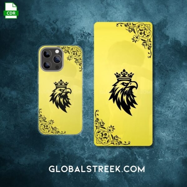 Golden Acrylic Mobile Back Panel Design File