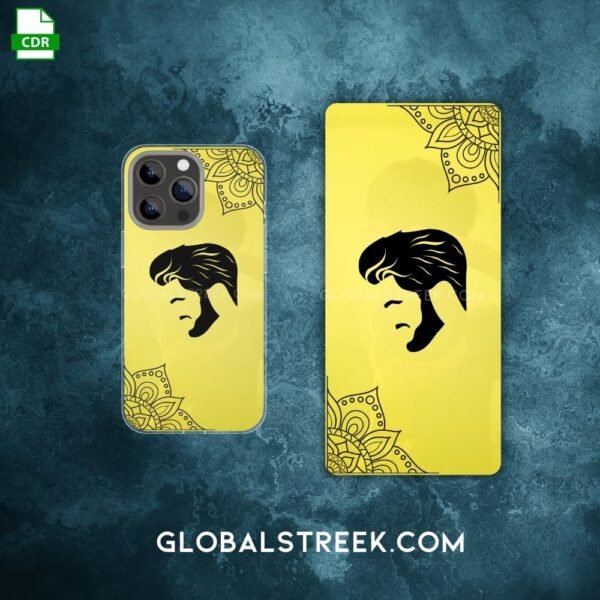 Golden Acrylic Mobile Back Panel Design File