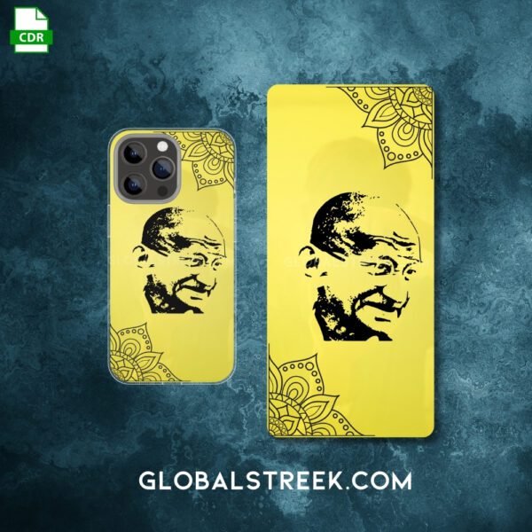 Golden Acrylic Mobile Back Panel Design File
