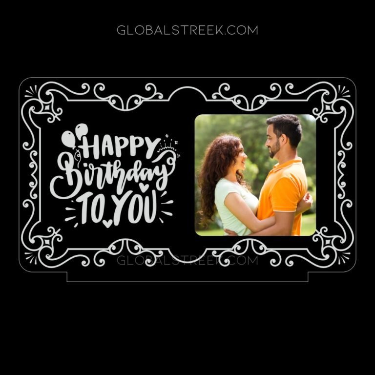 Acrylic LED Night Lamp Photo Frame Design File