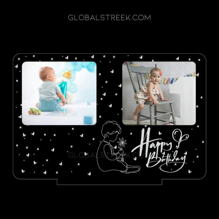 Acrylic LED Night Lamp Photo Frame Design File
