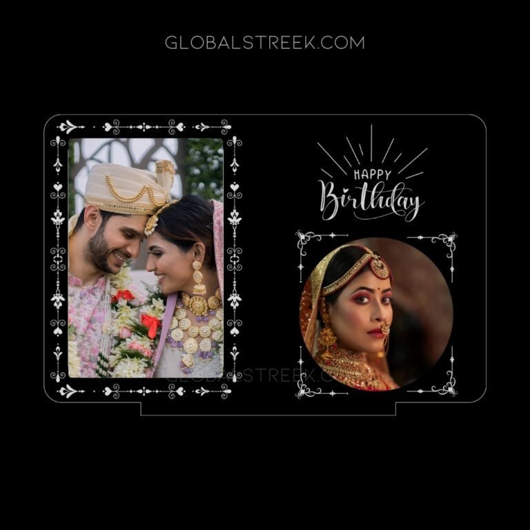 Acrylic LED Night Lamp Photo Frame Design File