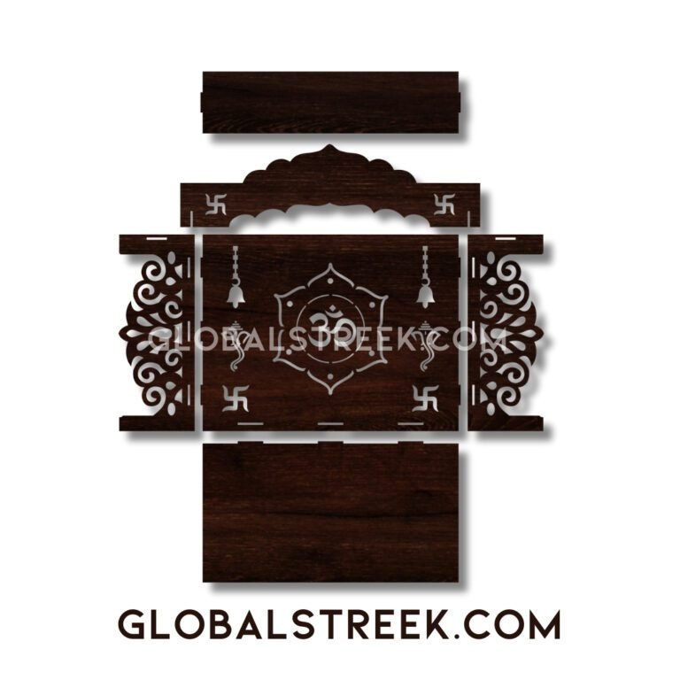 Small Mandir Laser Cutting Design File 1