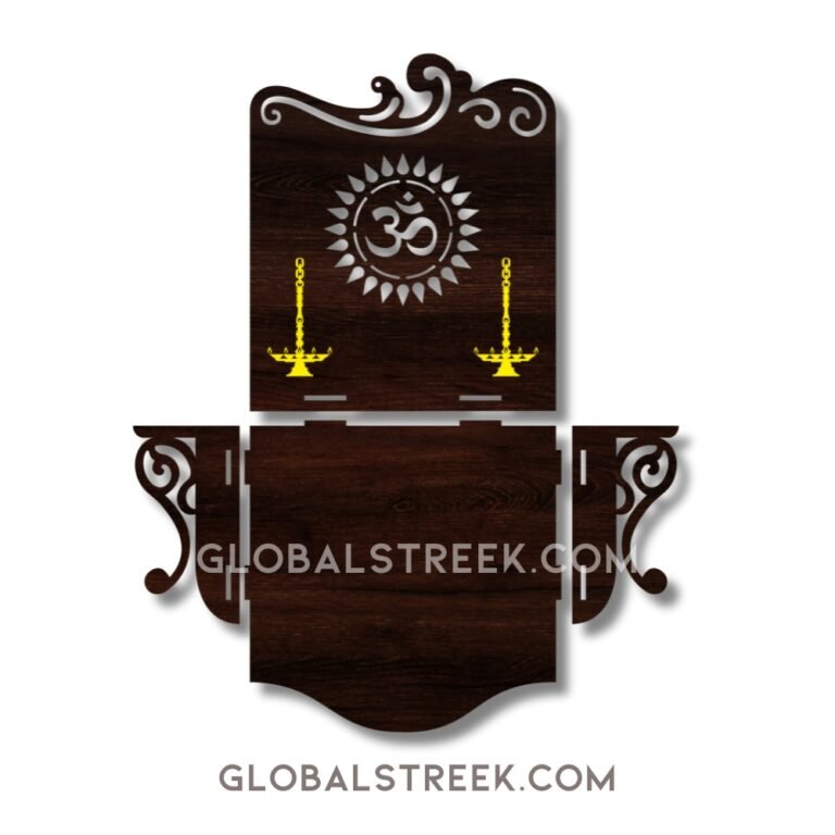 Small Mandir Laser Cutting Design File