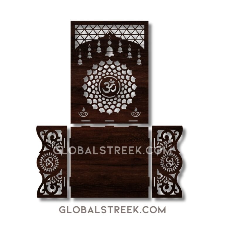 Small Mandir Laser Cutting Design File