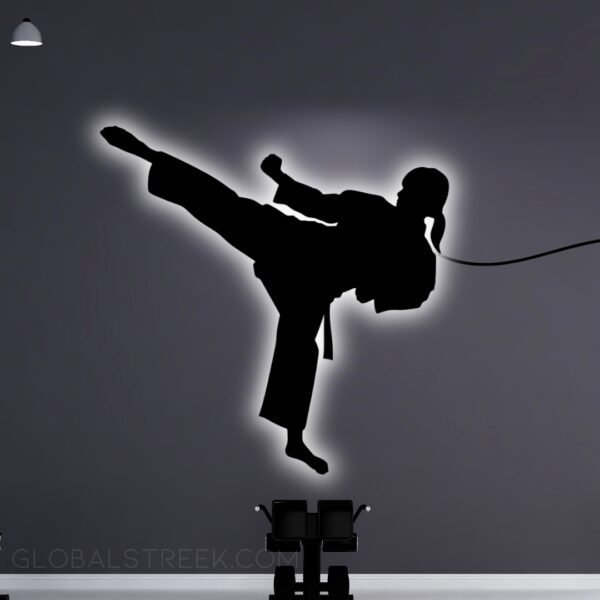Acrylic Wall Decor for Room (Martial Arts) Design File