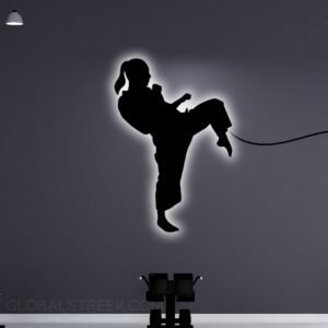 Acrylic Wall Decor for Room (Martial Arts) Design File