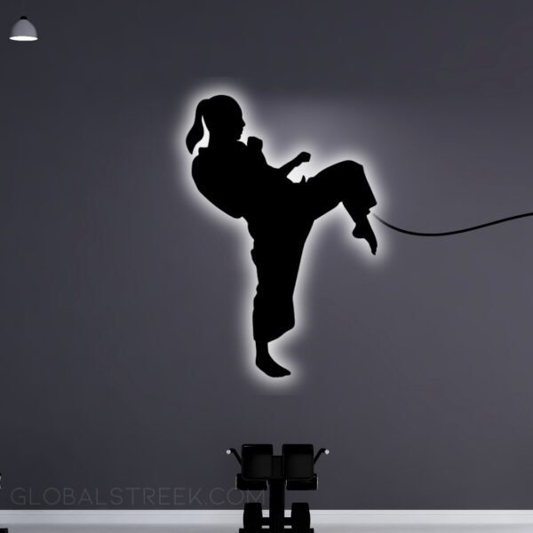 Acrylic Wall Decor for Room (Martial Arts) Design File