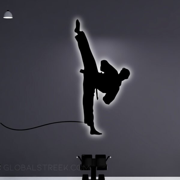 Acrylic Wall Decor for Room (Martial Arts) Design File