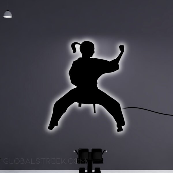 Acrylic Wall Decor for Room (Martial Arts) Design File