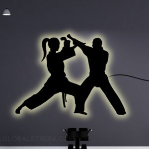 Acrylic Wall Decor for Room (Martial Arts) Design File