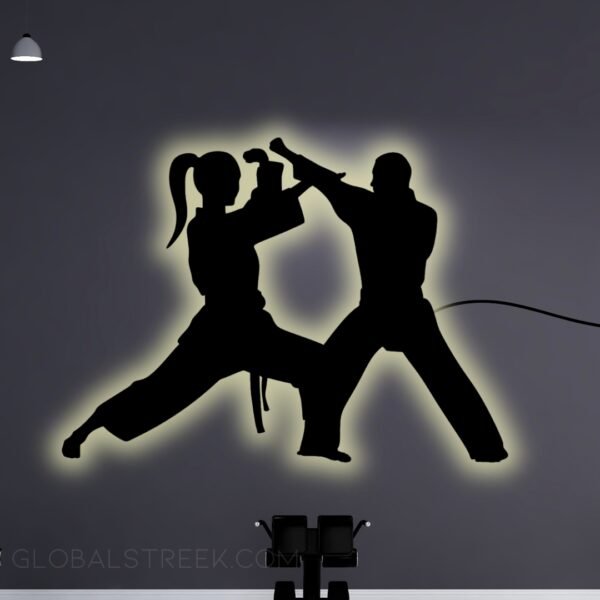Acrylic Wall Decor for Room (Martial Arts) Design File