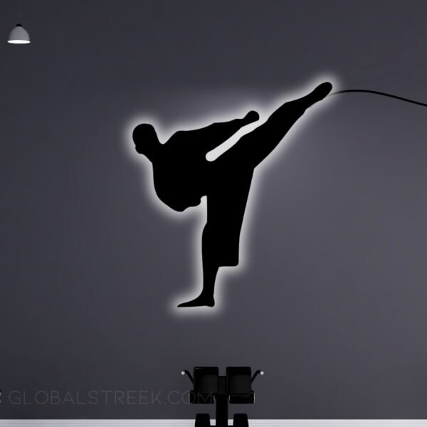 Acrylic Wall Decor for Room (Martial Arts) Design File