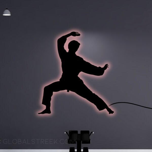 Acrylic Wall Decor for Room (Martial Arts) Design File