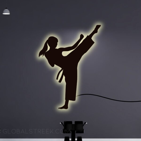 Acrylic Wall Decor for Room (Martial Arts) Design File