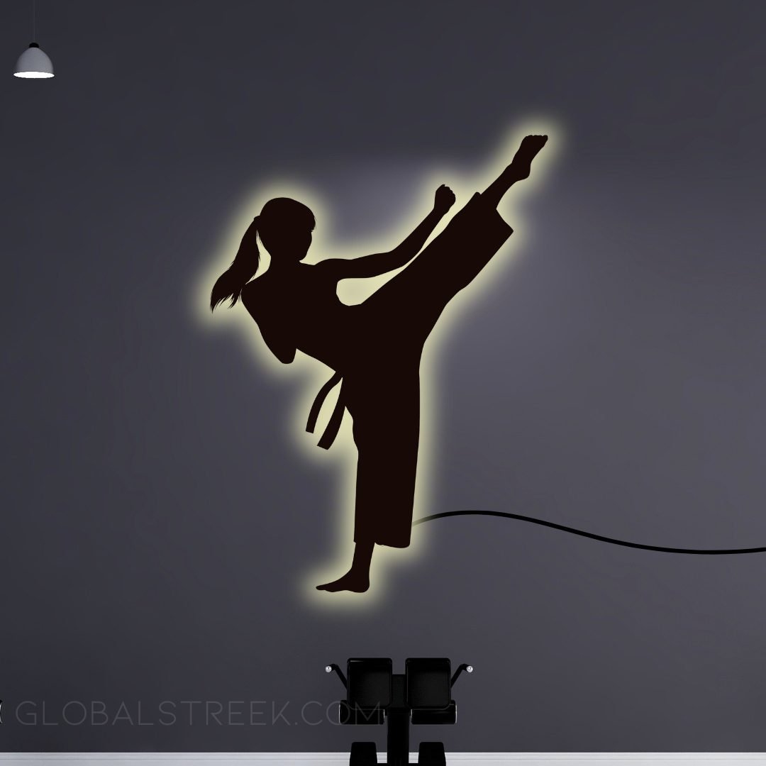 Acrylic Wall Decor for Room (Martial Arts) Design File