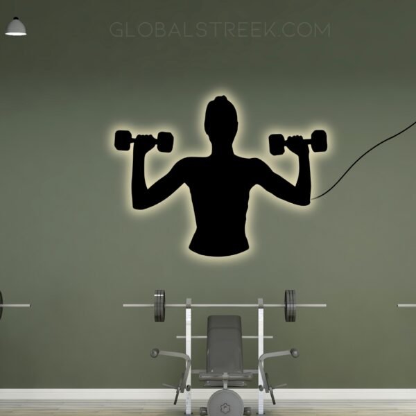 Acrylic Wall Decor for Room (GYM) Design File