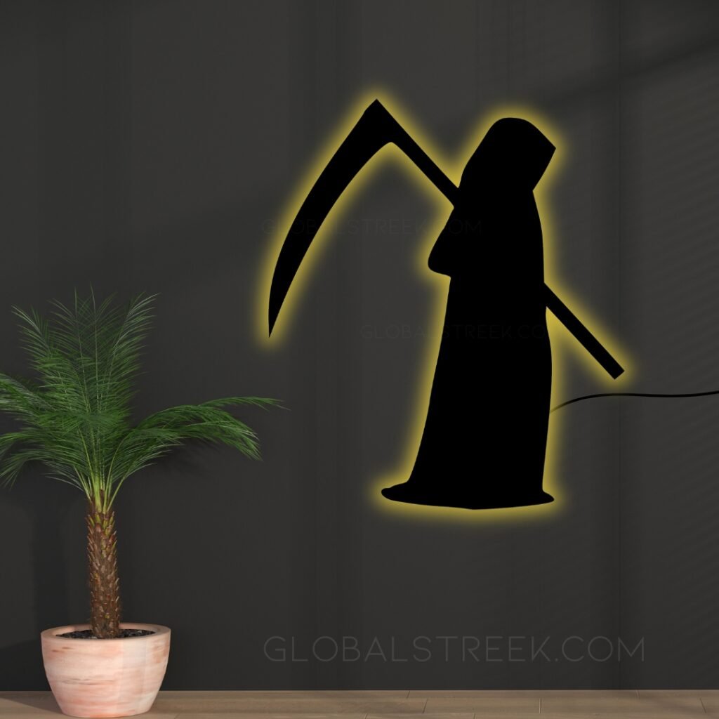 Acrylic Wall Decor Grim Reaper Design File | DXF File for Laser Cutting ...