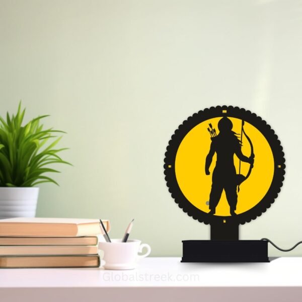 Shree Ram Acrylic Table Lamp Laser Cutting Design File