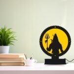 Mdf Shiv Ji Table Lamp Laser Cutting Design File
