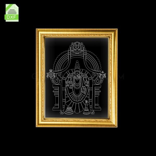 Padmavati Acrylic Frame Artwork Laser Design File