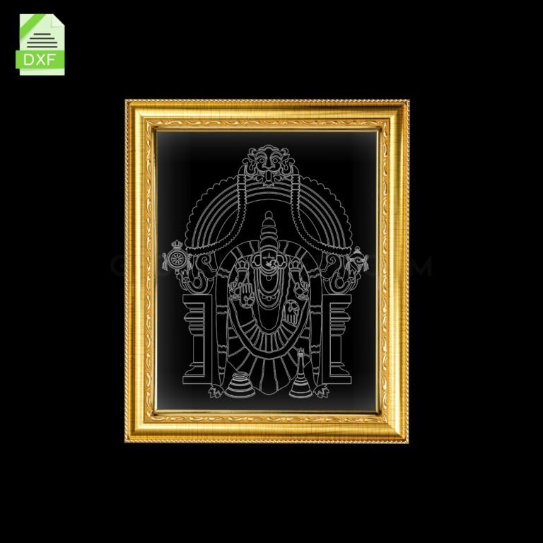 Padmavati Acrylic Frame Artwork Laser Design File