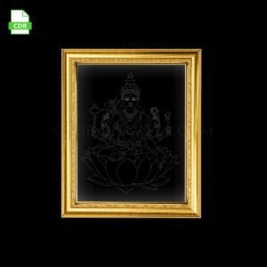 Goddess Dhanya Lakshmi Acrylic Frame Artwork Laser Design File