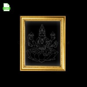 Goddess Lakshmi Acrylic Frame Artwork Laser Design File