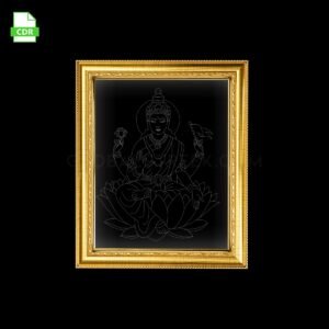 Goddess Lakshmi 6 Acrylic Frame Artwork Laser Design File