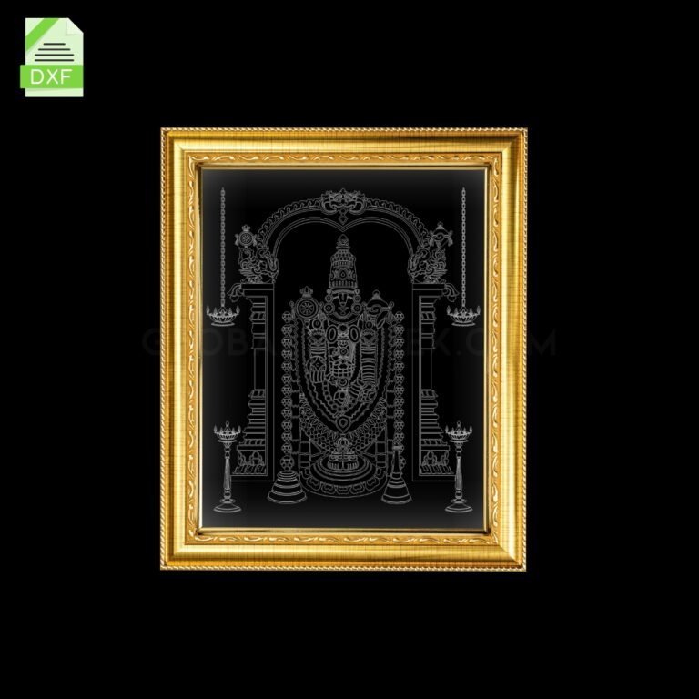 Balaji Acrylic Frame Artwork Laser Design File