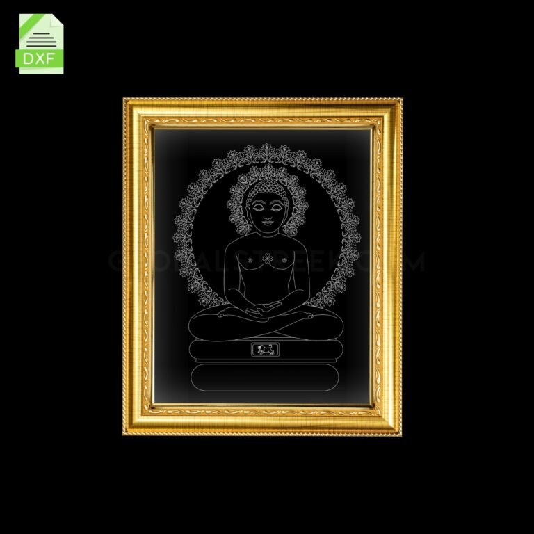 God 2 Acrylic Frame Artwork Laser Design File