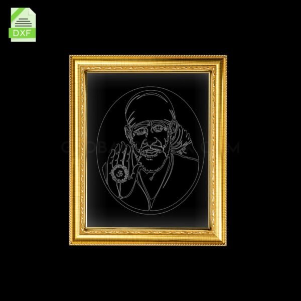 God 4 Acrylic Frame Artwork Laser Design File