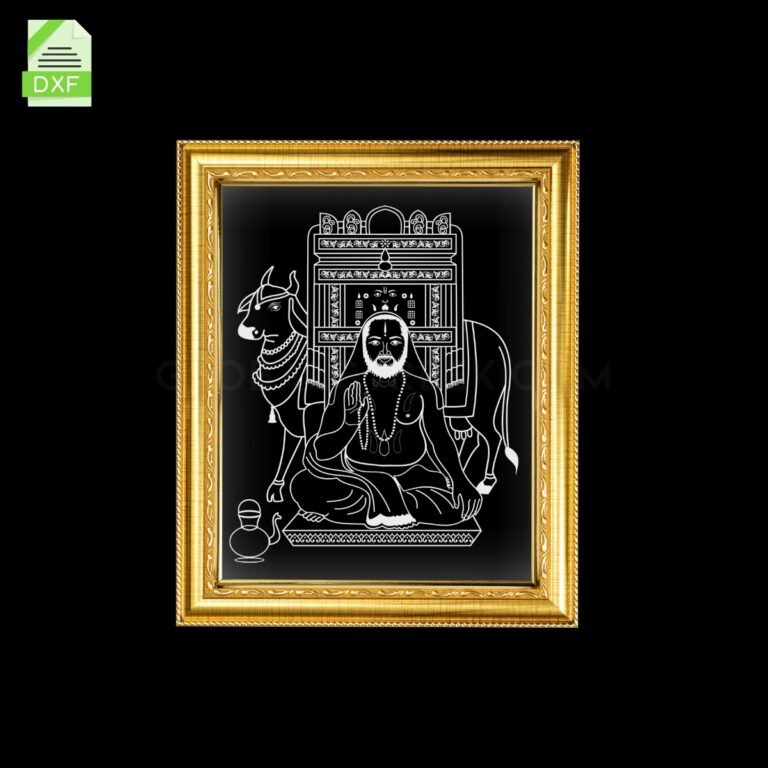 God 17 Acrylic Frame Artwork Laser Design File