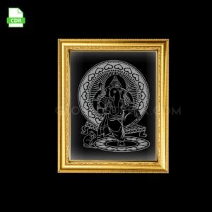 Lord Ganesha 6 Acrylic Frame Artwork Laser Design File