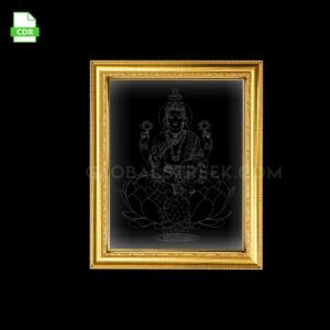 Goddess Lakshmi Acrylic Frame Artwork Laser Design File