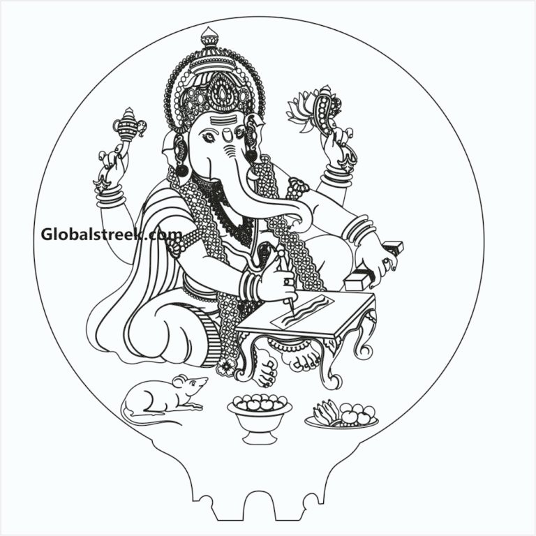Ganesh Ji Acrylic Night Lamp Design File