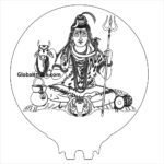 Lord Shiva Acrylic Night Lamp Design File DXF Engraving