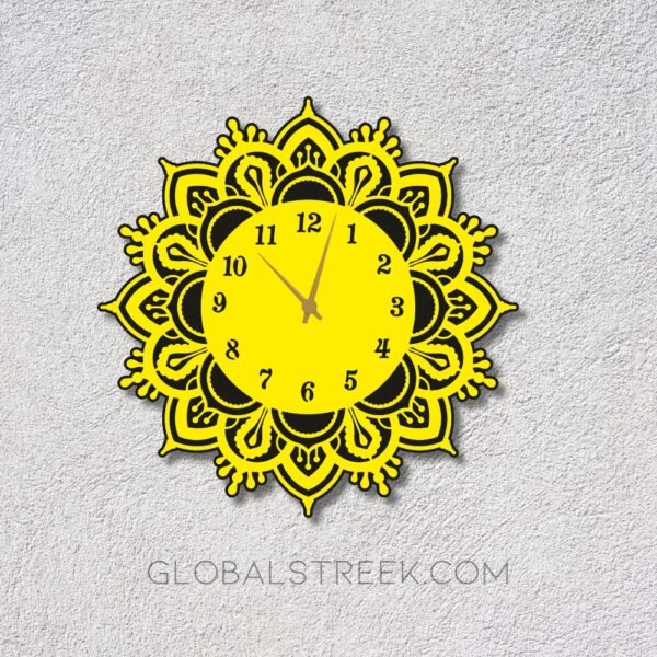 Stylish Acrylic Laser Cutting Clock File – DXF, SVG & CDR for Modern Wall Clocks