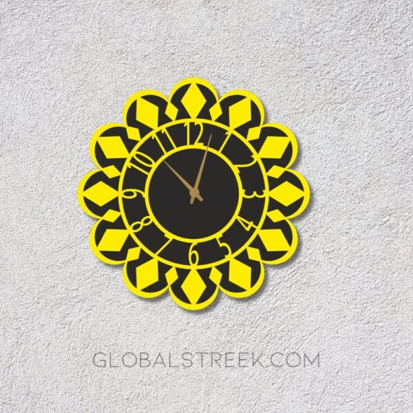 Amazing Clock Laser Design File – DXF, SVG, and CDR for CNC & Laser Cutting