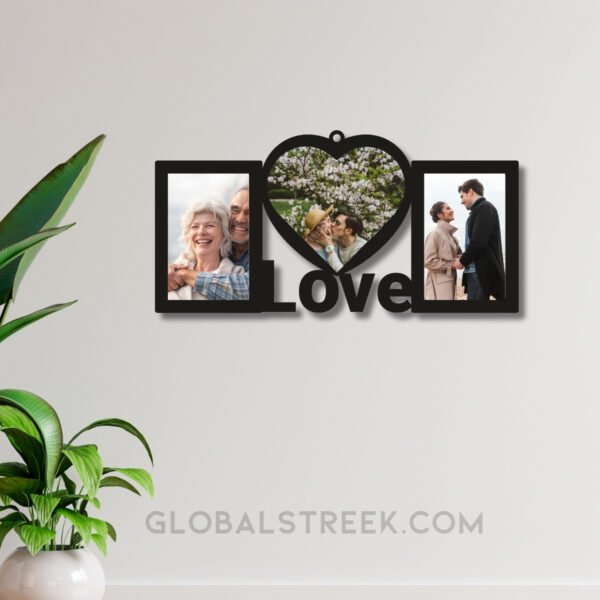 Love Photo Frame Laser Cutting Design File