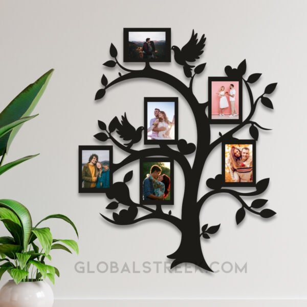 Sublimation Tree Wall Photo Frame Laser Cutting Design