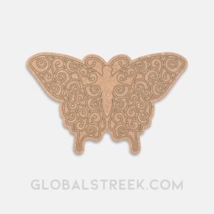 Marked Mdf Butterfly Mandala Art 2