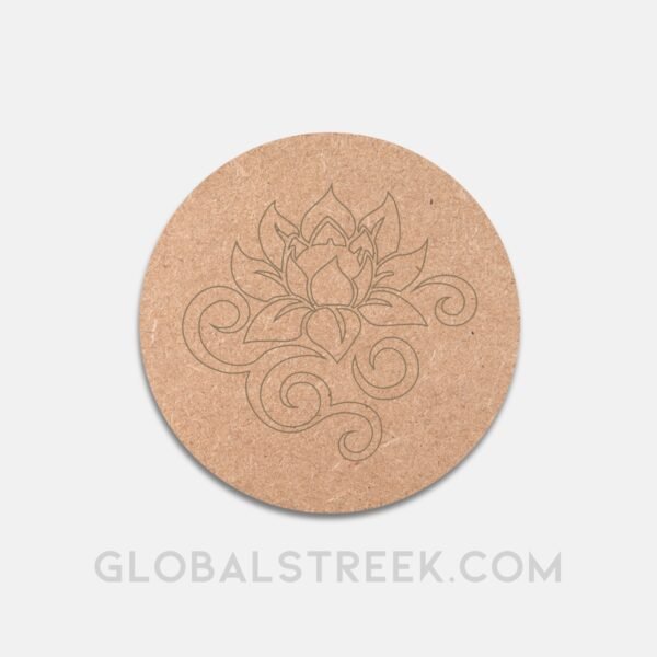 Marked Mdf Coaster Design 2